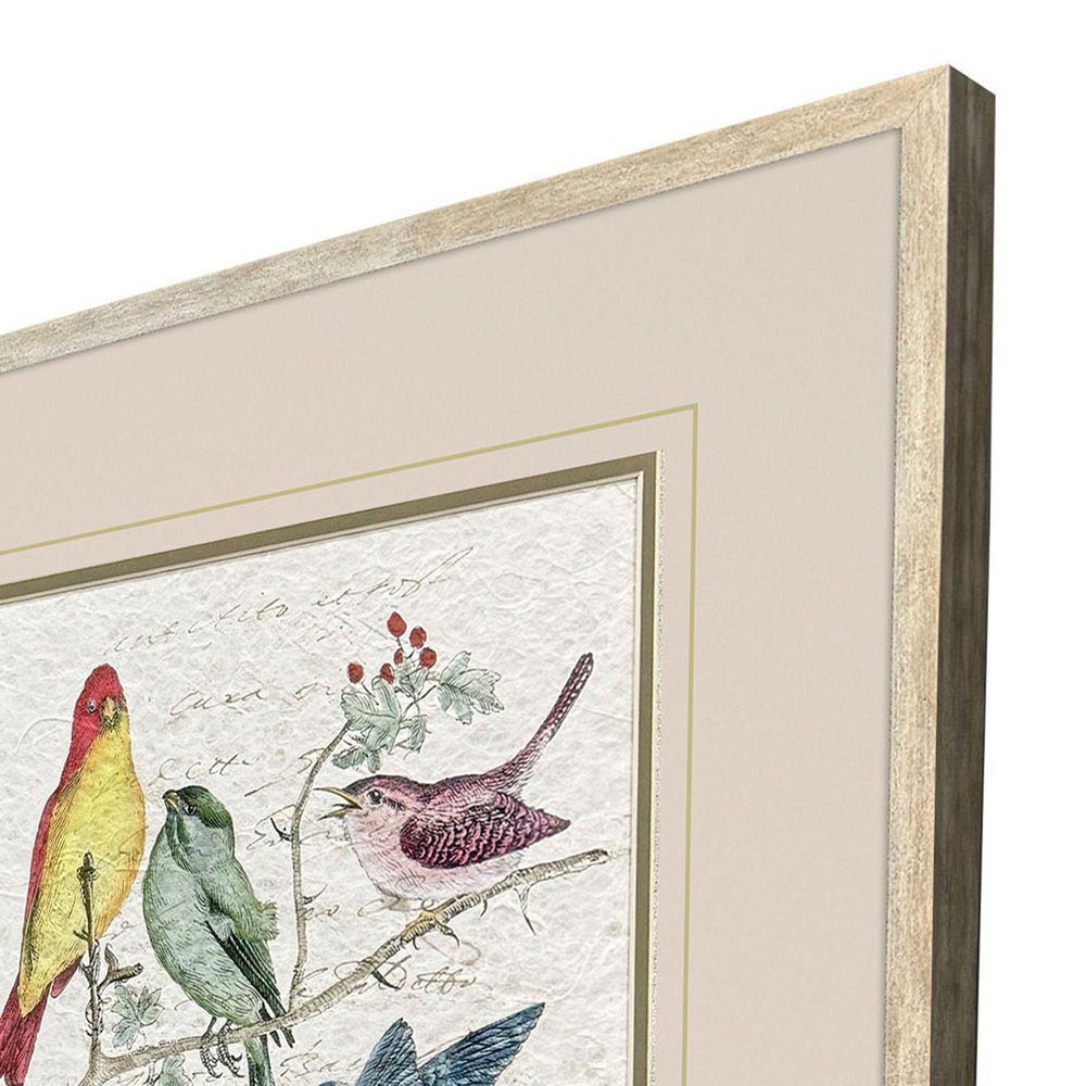 Set Of Two Bird Variety Set of Set Silver Framed Wall Art HomeRoots