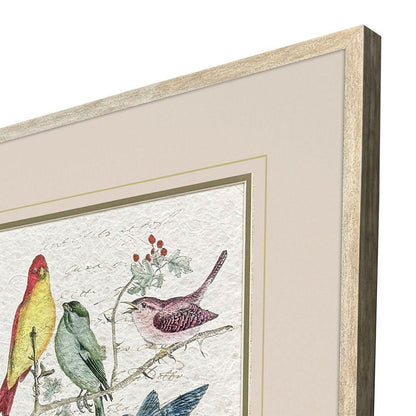 Set Of Two Bird Variety Set of Set Silver Framed Wall Art HomeRoots