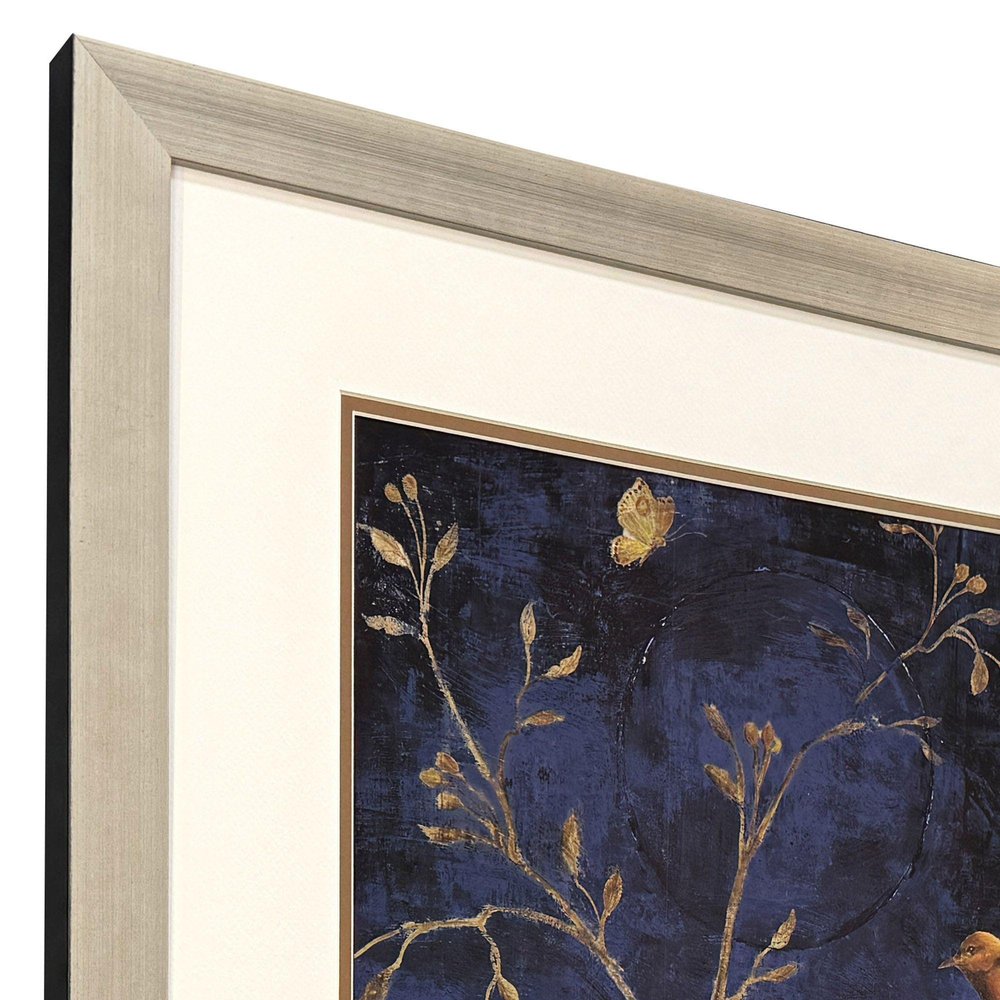Oriole II Silver Framed Wall Art