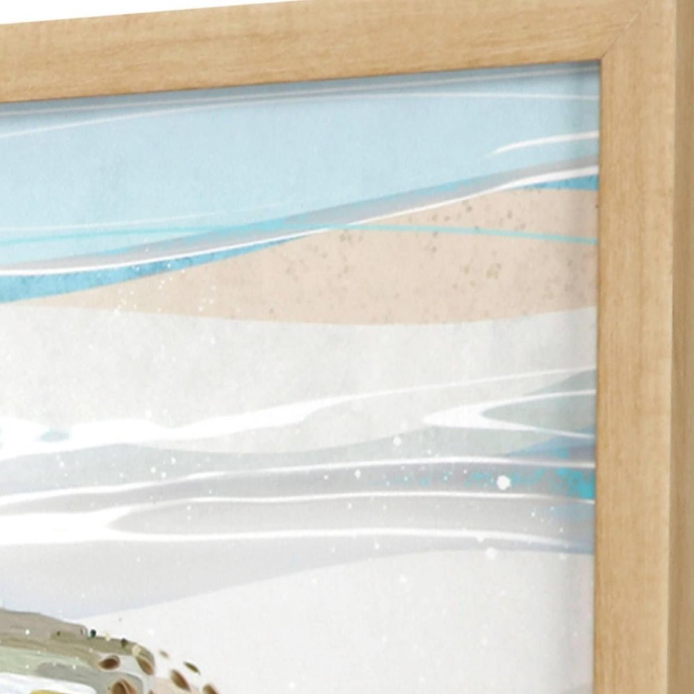 Set Of Two Serene Sandpiper Set of Set Brown Framed Wall Art HomeRoots