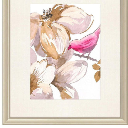 Set Of Two Bird Chatter Set of Set Gold Framed Wall Art HomeRoots