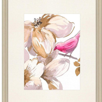 Set Of Two Bird Chatter Set of Set Gold Framed Wall Art HomeRoots