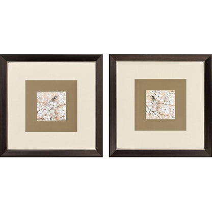 Set Of Two Fragrant Perch Set of Set Brown Framed Wall Art HomeRoots
