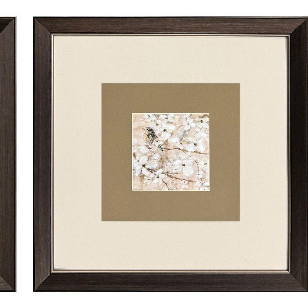 Set Of Two Fragrant Perch Set of Set Brown Framed Wall Art — view 3