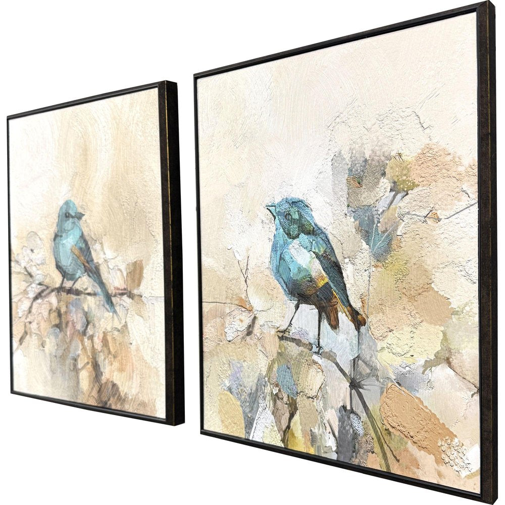 Set Of Two Sweet Song Set of Set Brown Framed Wall Art — view 2