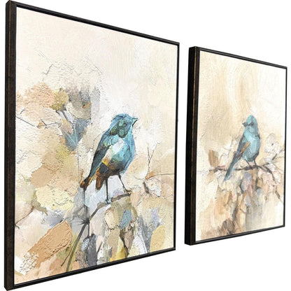Set Of Two Sweet Song Set of Set Brown Framed Wall Art HomeRoots