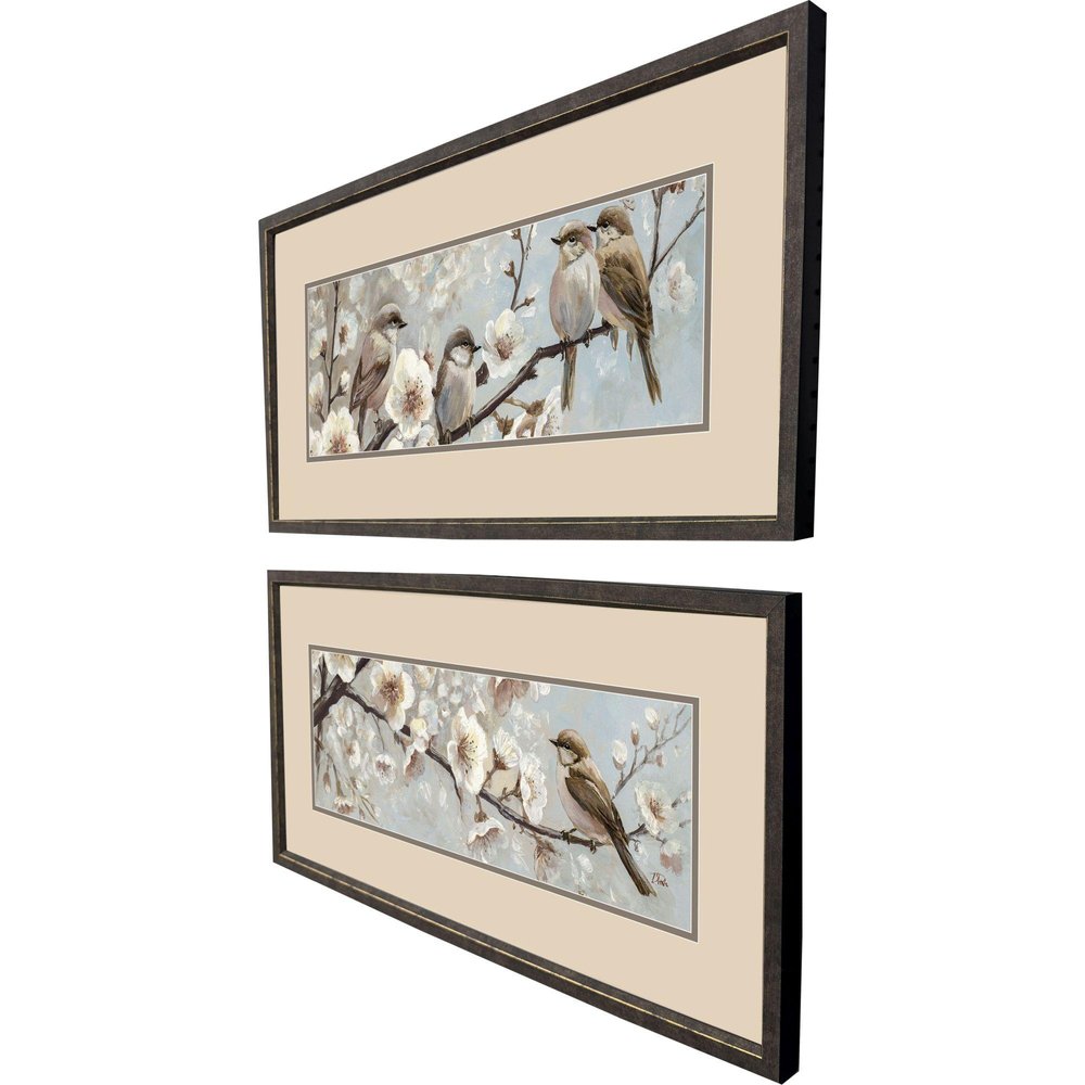 Set Of Two Whispers of Spring Set of Set Brown Framed Wall Art — view 2