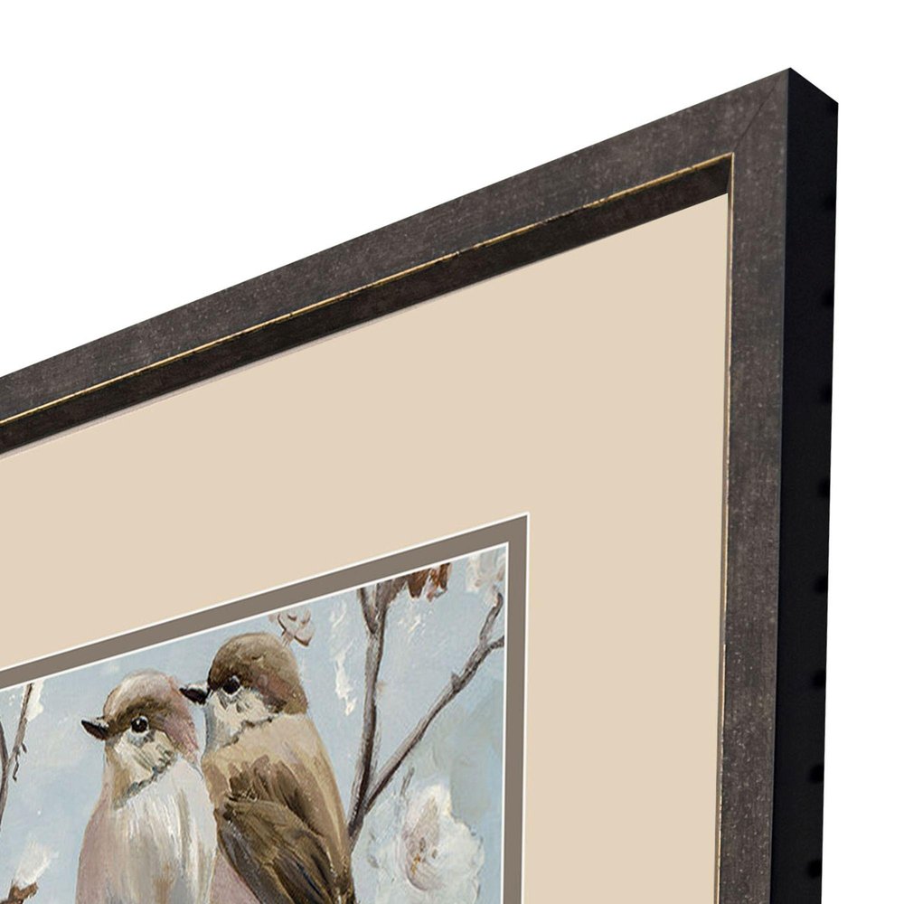 Set Of Two Whispers of Spring Set of Set Brown Framed Wall Art — view 5