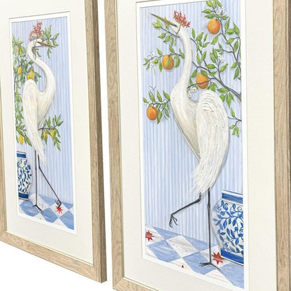 Set Of Two Coastal Crowns Set of Set Brown Framed Wall Art HomeRoots