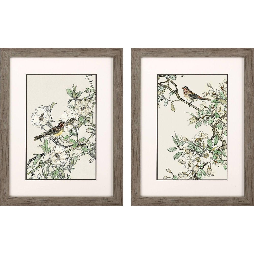Set Of Two Timeless Nature Set of Set Brown Framed Wall Art HomeRoots
