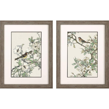 Set Of Two Timeless Nature Set of Set Brown Framed Wall Art HomeRoots