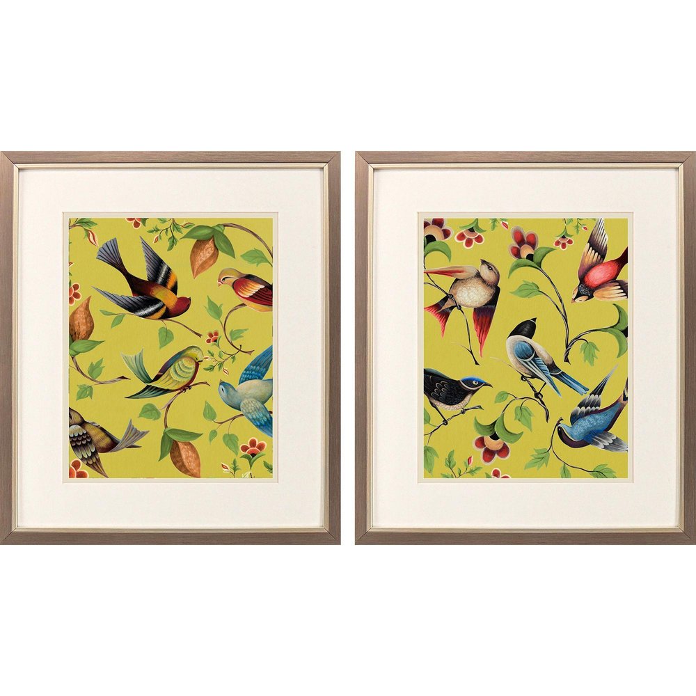 Set Of Two Friends Meeting Set of Set Silver Framed Wall Art HomeRoots