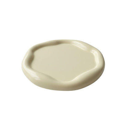 7" Pale Pink Resin Handmade Round Trinket Tray HomeRoots