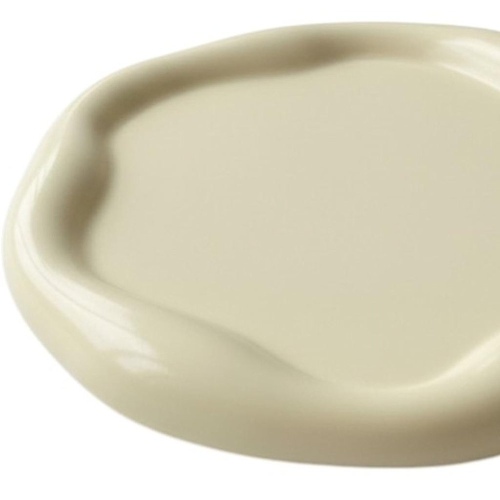7" Pale Pink Resin Handmade Round Trinket Tray — view 16