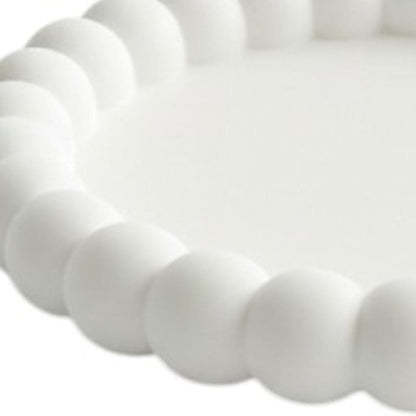 6" Pale Pink Resin Handmade Round Trinket Tray HomeRoots