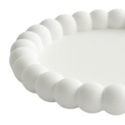 6" Pale Pink Resin Handmade Round Trinket Tray HomeRoots
