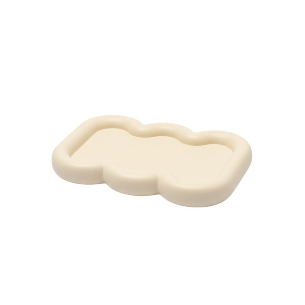 7" Pale Pink Resin Handmade Scalloped Trinket Tray HomeRoots