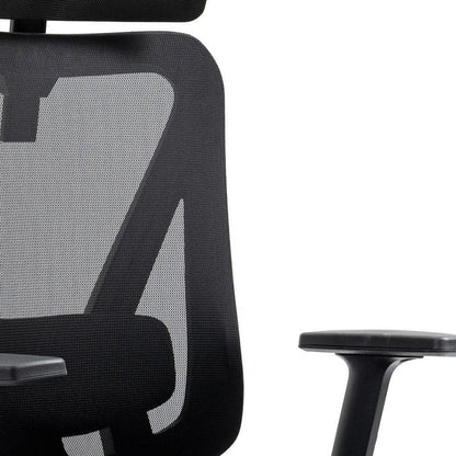 Black And Silver Adjustable Height Swivel Rolling Office Chair HomeRoots