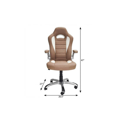 Camel Adjustable Height Swivel Rolling Office Chair