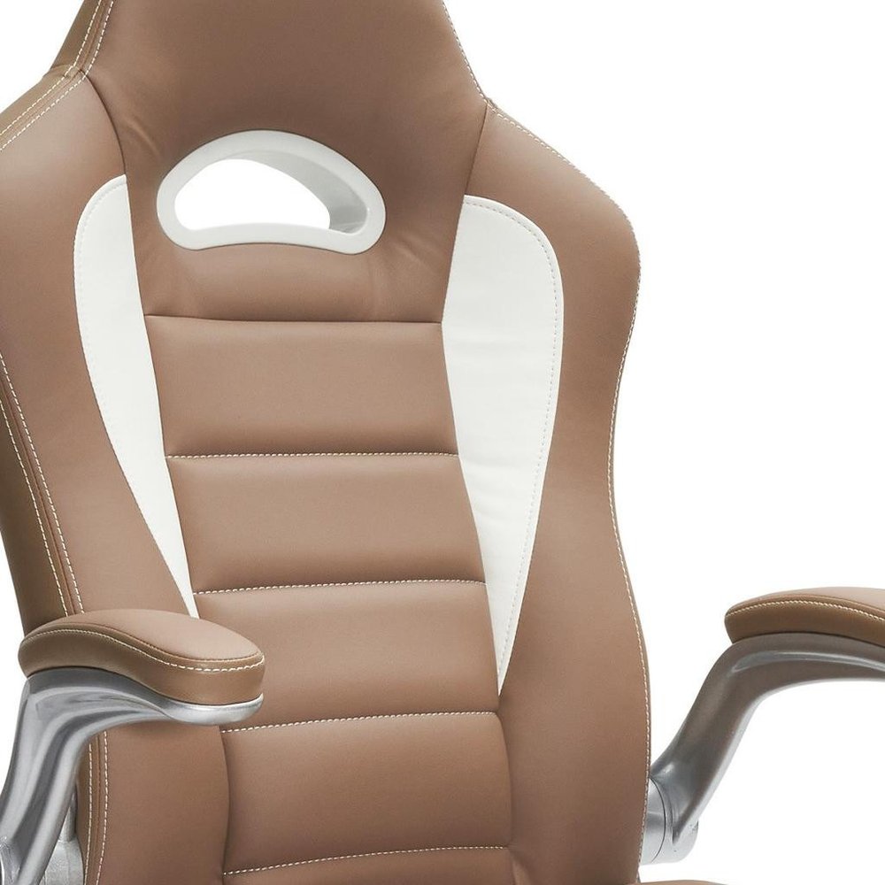 Camel Adjustable Height Swivel Rolling Office Chair HomeRoots