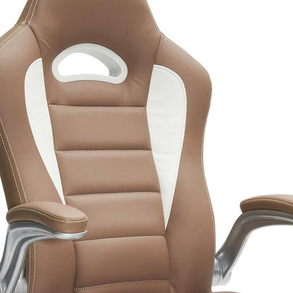 Camel Adjustable Height Swivel Rolling Office Chair HomeRoots