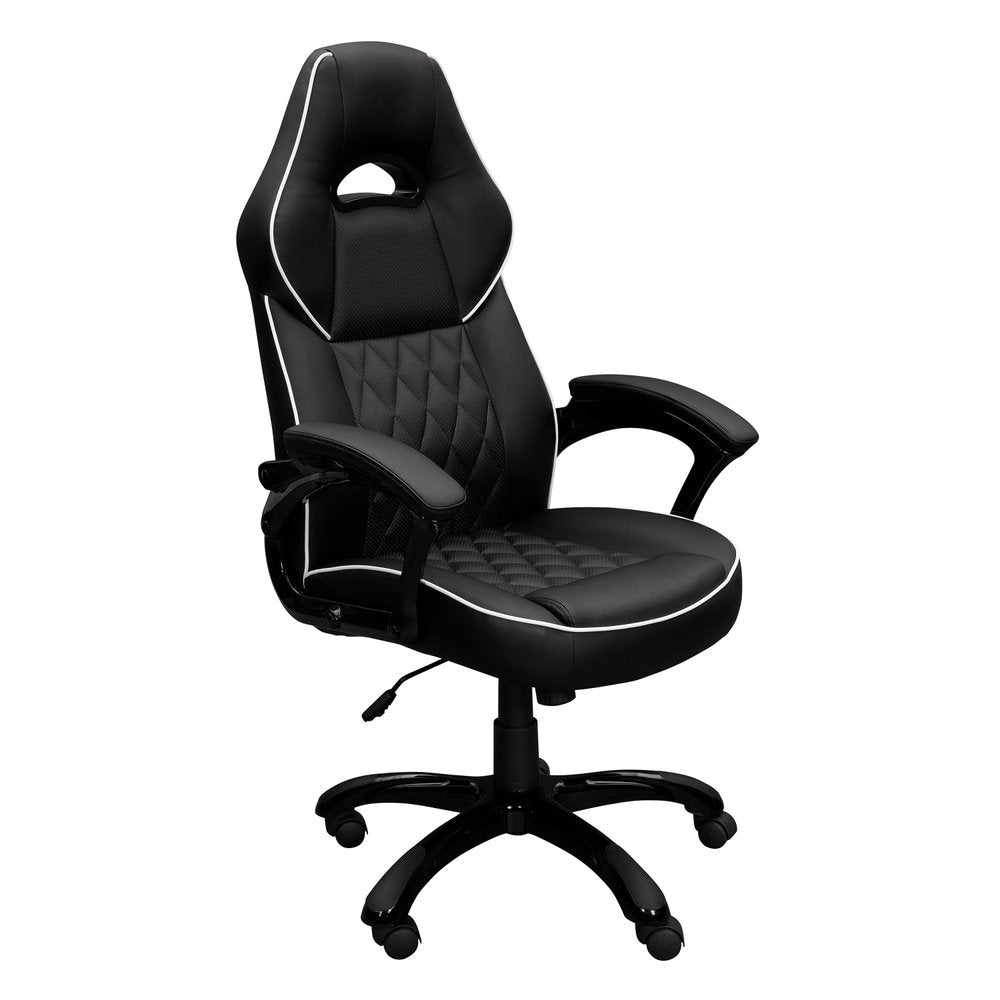 Black Adjustable Height Swivel Rolling Executive Office Chair — view 1