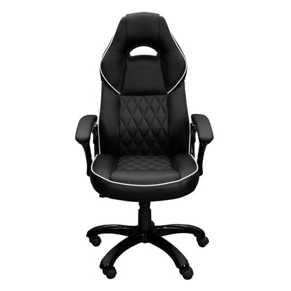 Black Adjustable Height Swivel Rolling Executive Office Chair HomeRoots