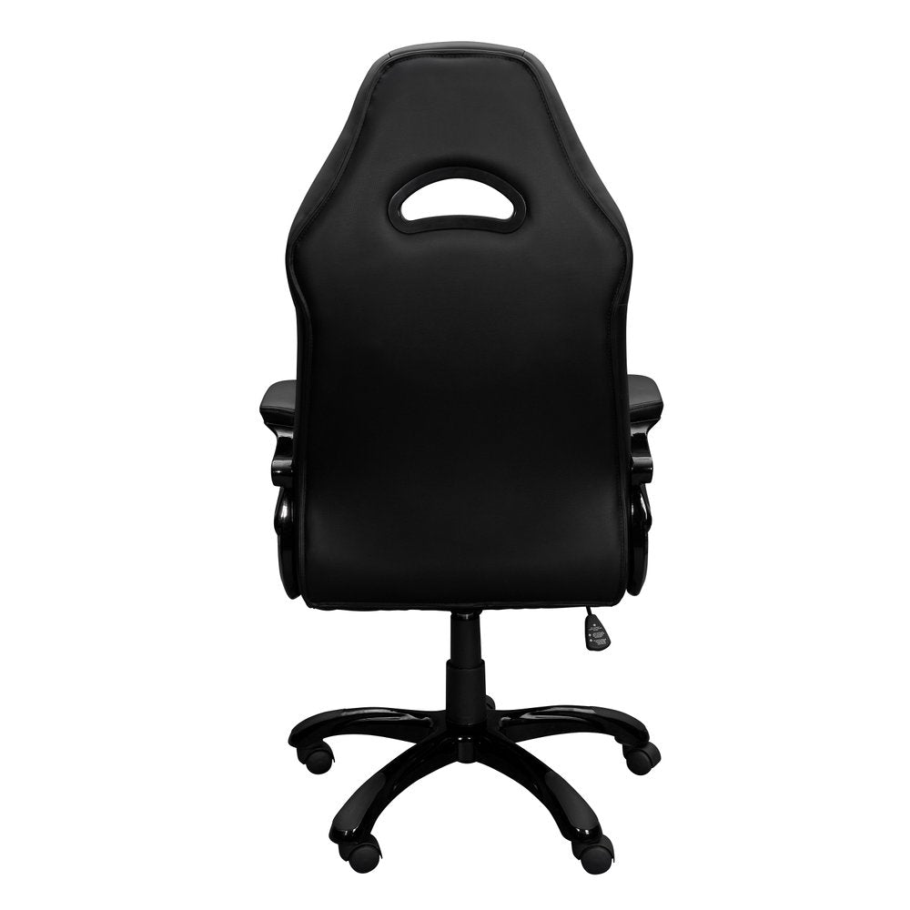 Black Adjustable Height Swivel Rolling Executive Office Chair — view 3