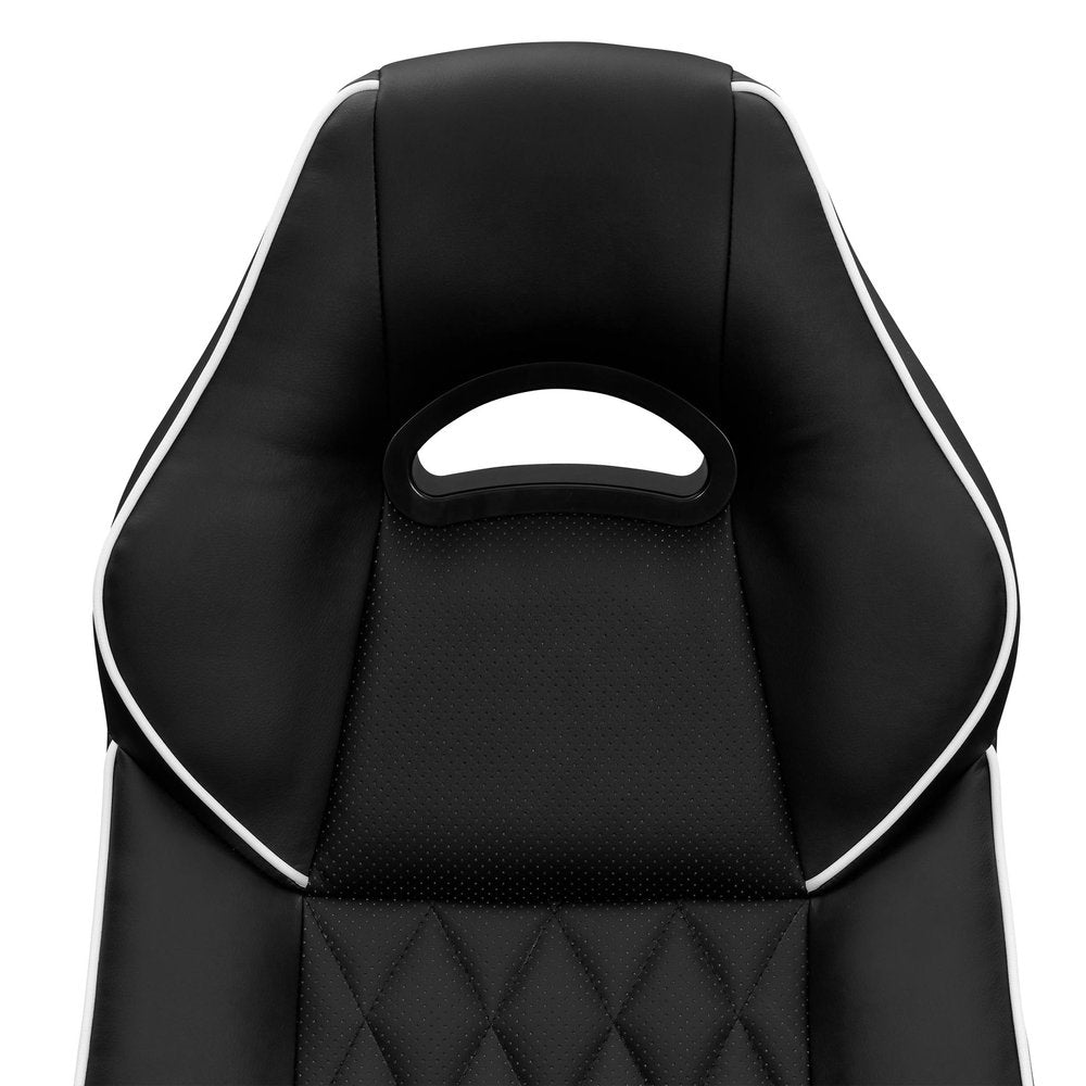 Black Adjustable Height Swivel Rolling Executive Office Chair — view 5