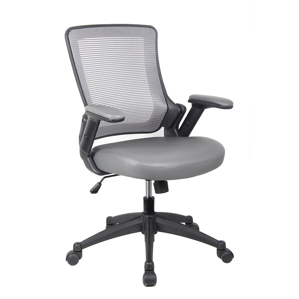 Brown Adjustable Height Swivel Rolling Office Chair HomeRoots