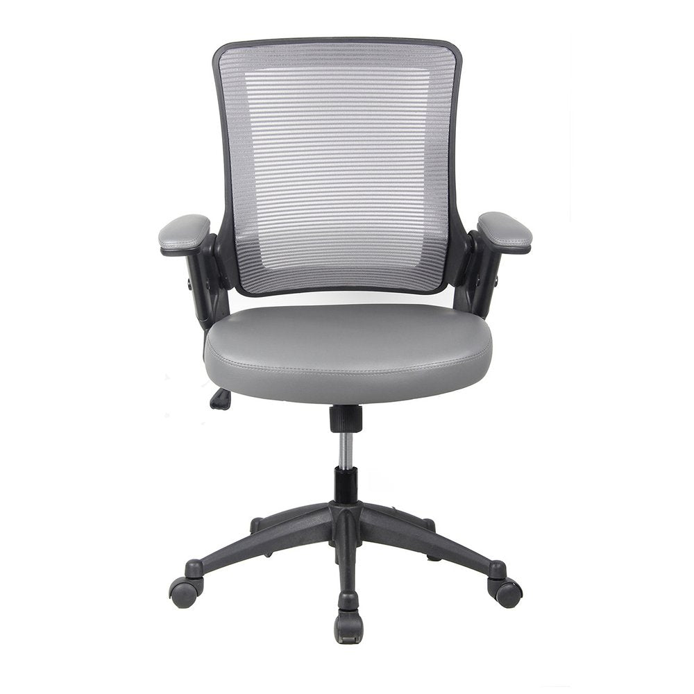 Brown Adjustable Height Swivel Rolling Office Chair — view 9