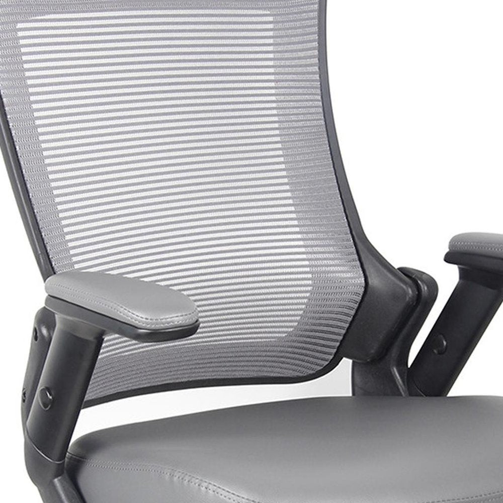 Brown Adjustable Height Swivel Rolling Office Chair HomeRoots
