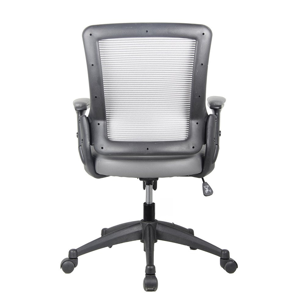Brown Adjustable Height Swivel Rolling Office Chair — view 10