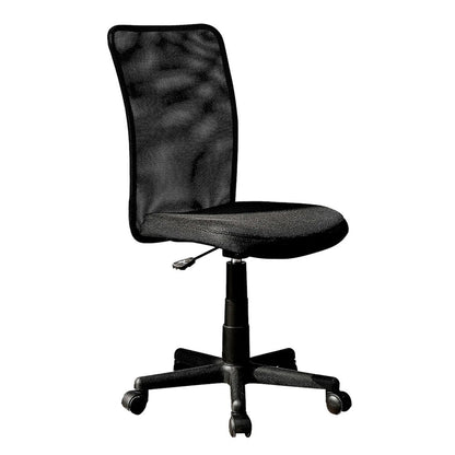 Black Swivel Rolling Office Chair HomeRoots