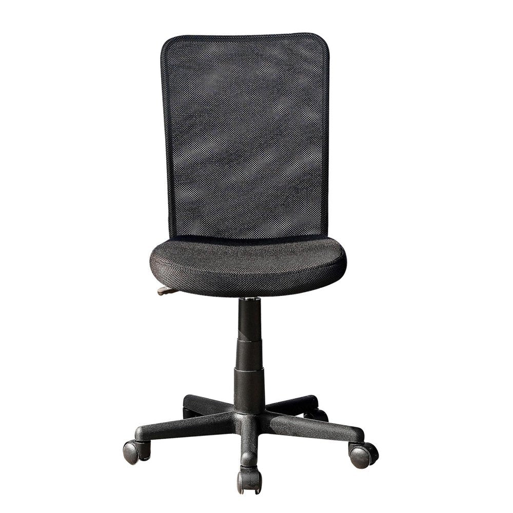 Black Swivel Rolling Office Chair HomeRoots