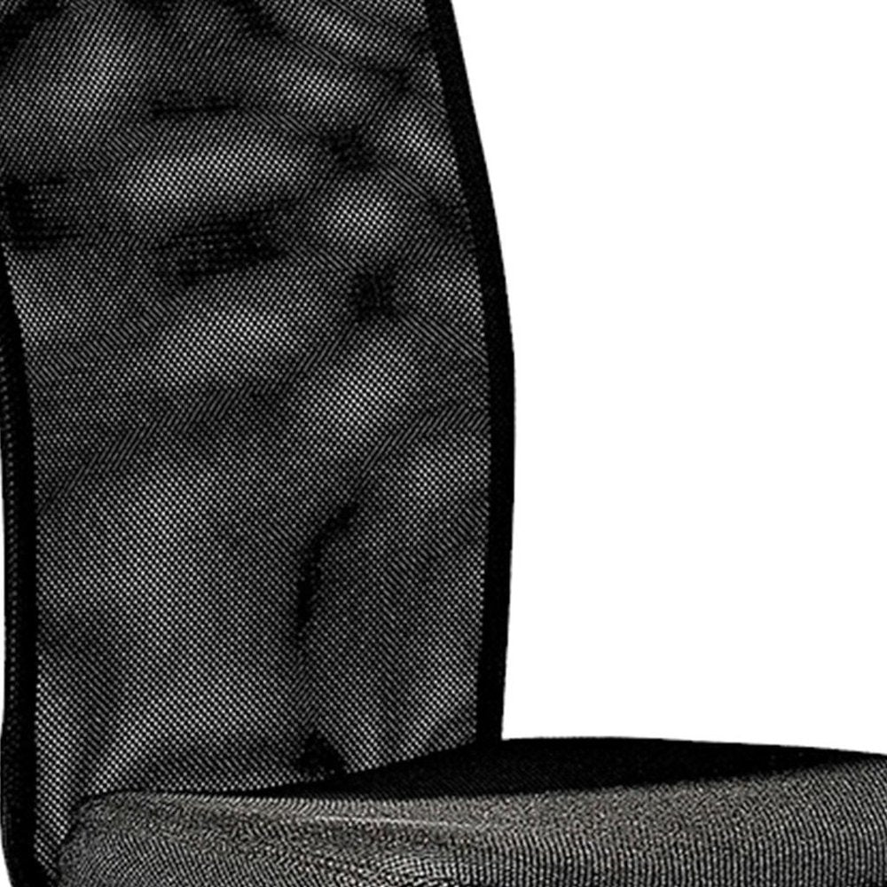 Black Swivel Rolling Office Chair — view 5