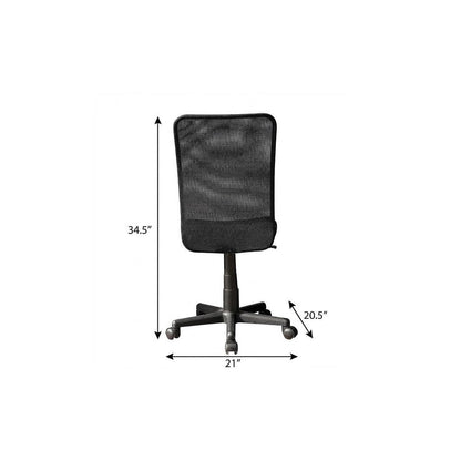 Black Swivel Rolling Office Chair