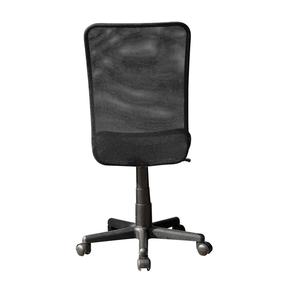 Black Swivel Rolling Office Chair — view 3