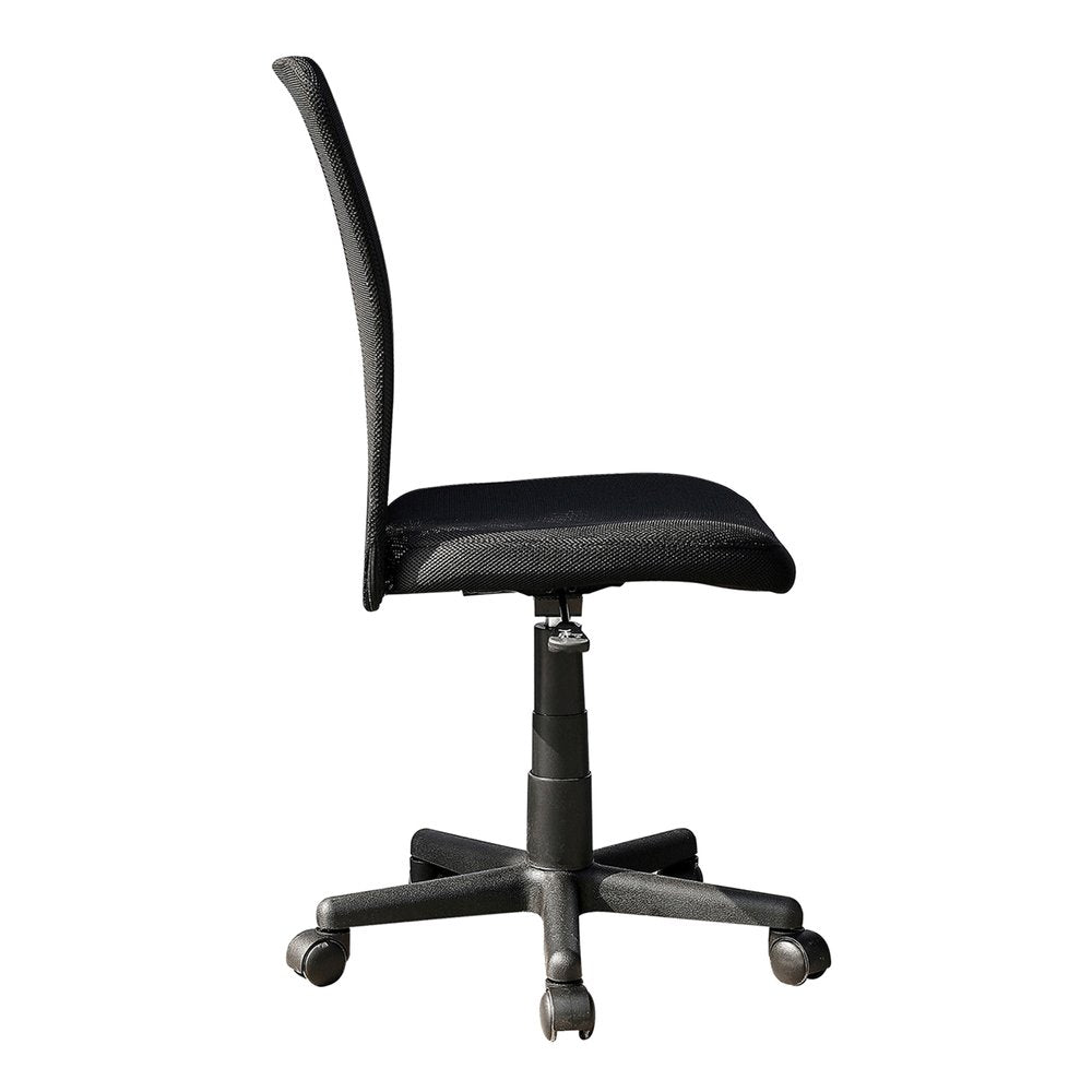 Black Swivel Rolling Office Chair — view 4