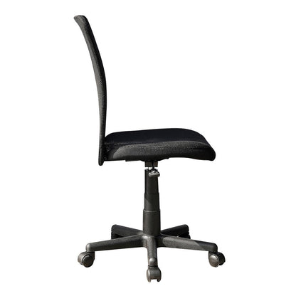 Black Swivel Rolling Office Chair HomeRoots