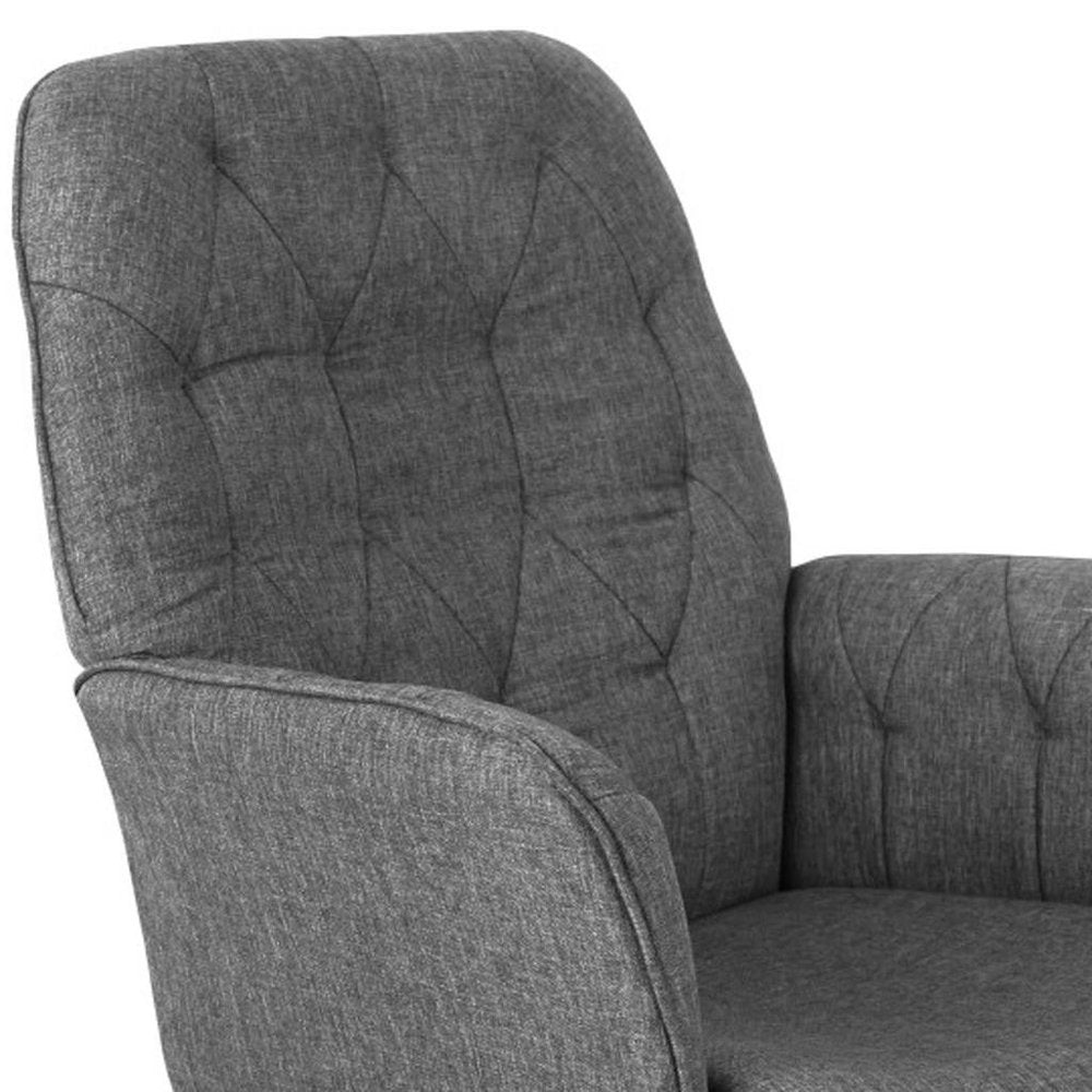 Gray Adjustable Height Swivel Rolling Office Chair HomeRoots
