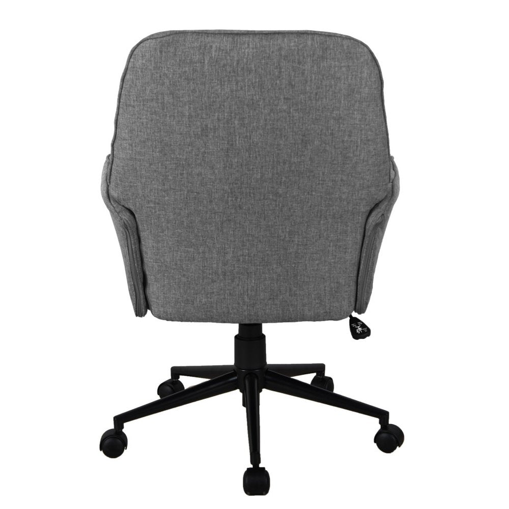 Gray Adjustable Height Swivel Rolling Office Chair — view 4