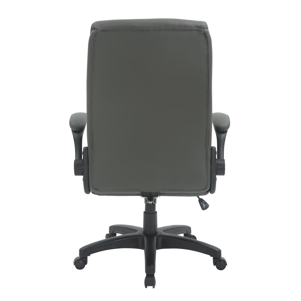 Black Adjustable Height Swivel Rolling Executive Office Chair — view 4