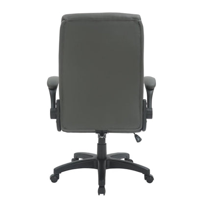 Gray Adjustable Height Swivel Rolling Executive Office Chair HomeRoots