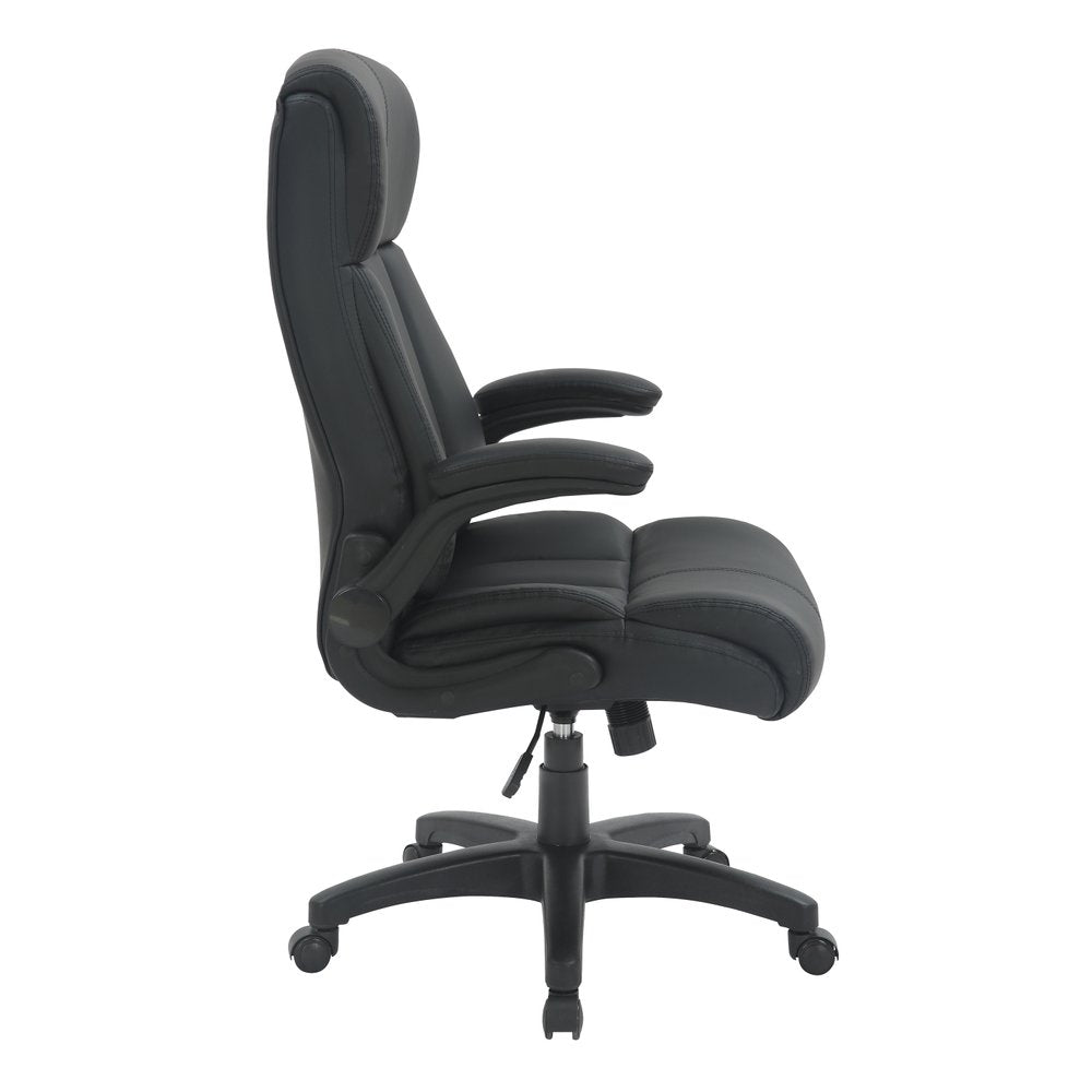 Gray Adjustable Height Swivel Rolling Executive Office Chair HomeRoots