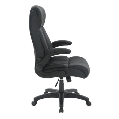 Gray Adjustable Height Swivel Rolling Executive Office Chair HomeRoots