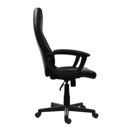 Black Adjustable Height Swivel Rolling Executive Office Chair