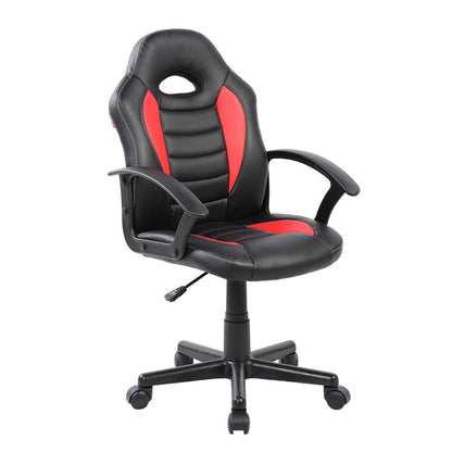 Blue Adjustable Height Swivel Rolling Gaming Chair