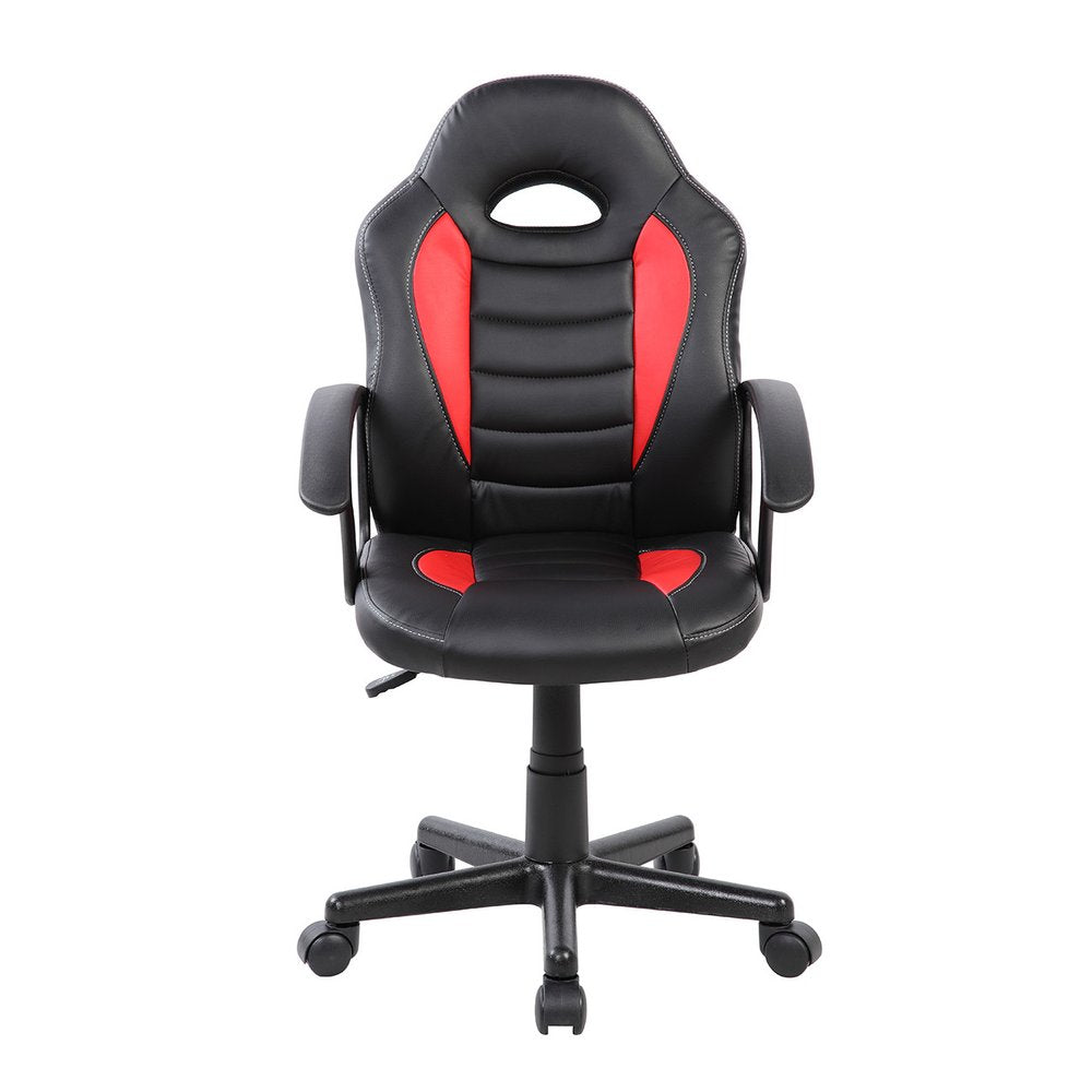 Blue Adjustable Height Swivel Rolling Gaming Chair HomeRoots