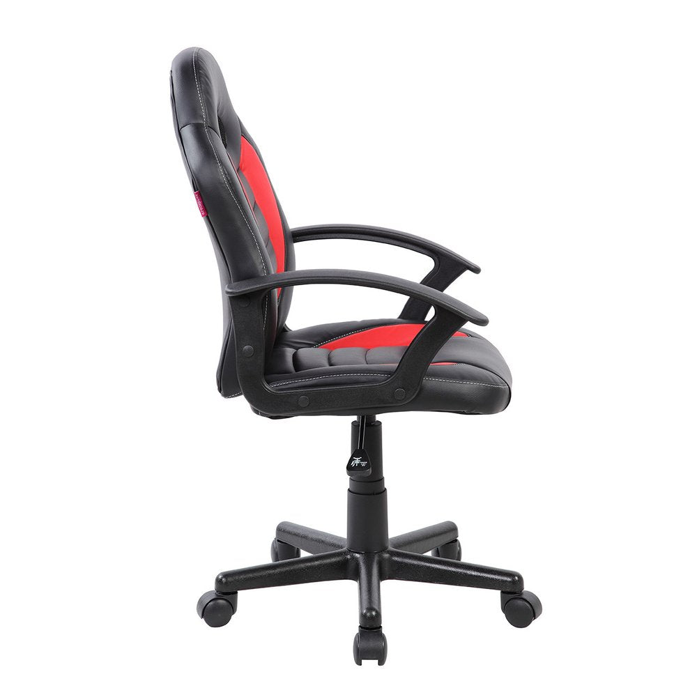 Blue Adjustable Height Swivel Rolling Gaming Chair HomeRoots